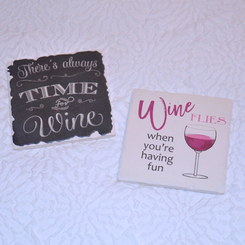 8/$20 Wine Coasters ~ Set of 2